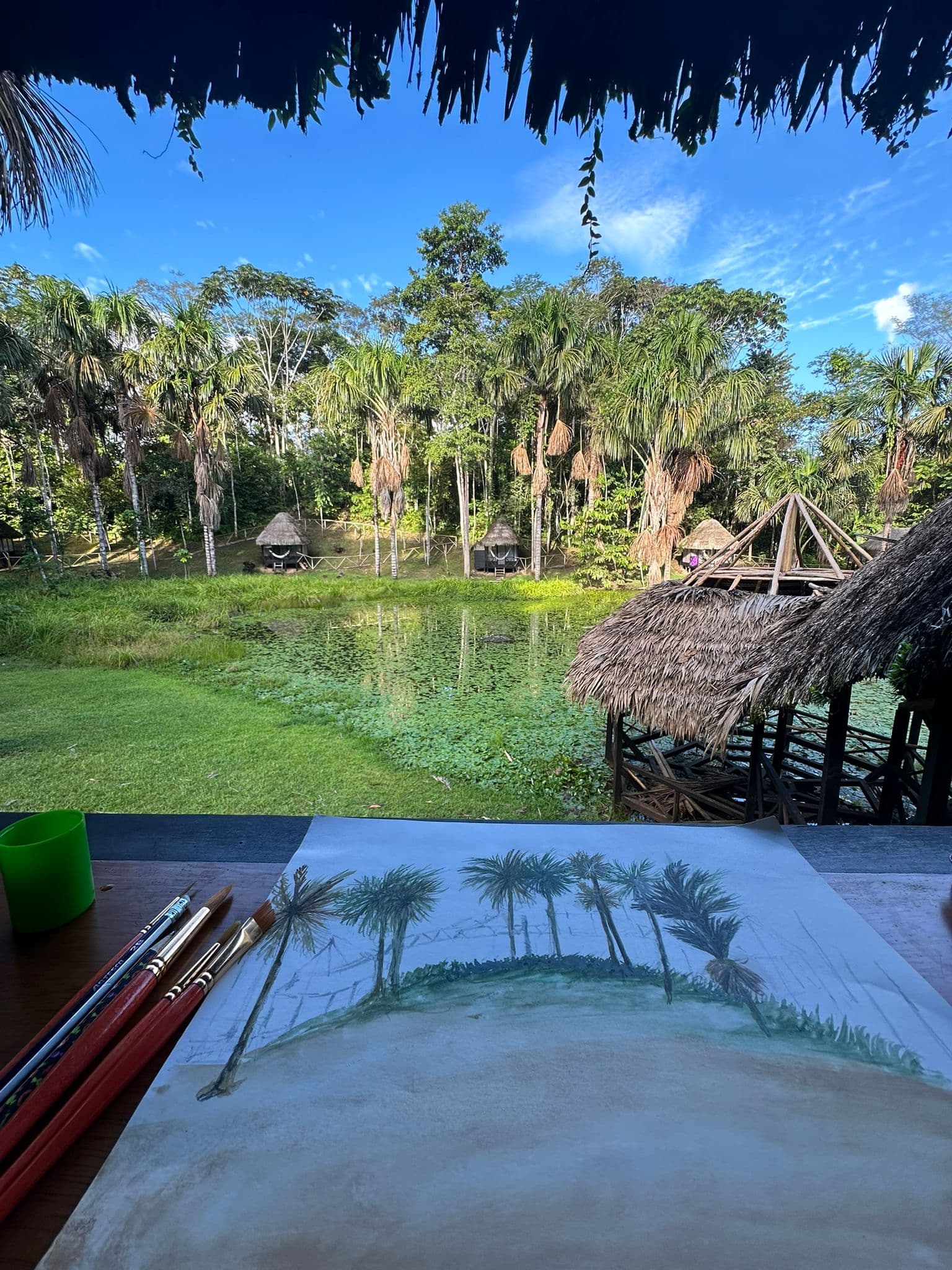 Painted tambos at Dreamglade